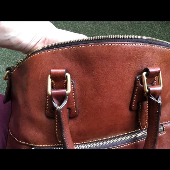 Dooney And Bourke Florentine Clayton in Chestnut - Picture 4 of 8